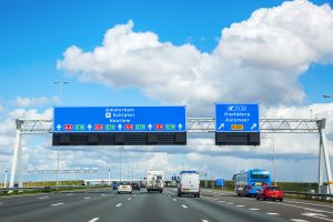 Driving a rental car Amsterdam