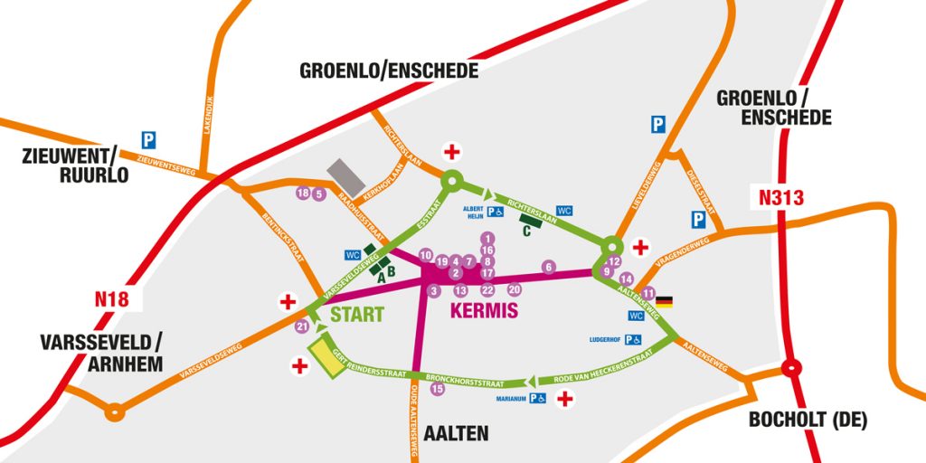map lichtenvoorde flower parade